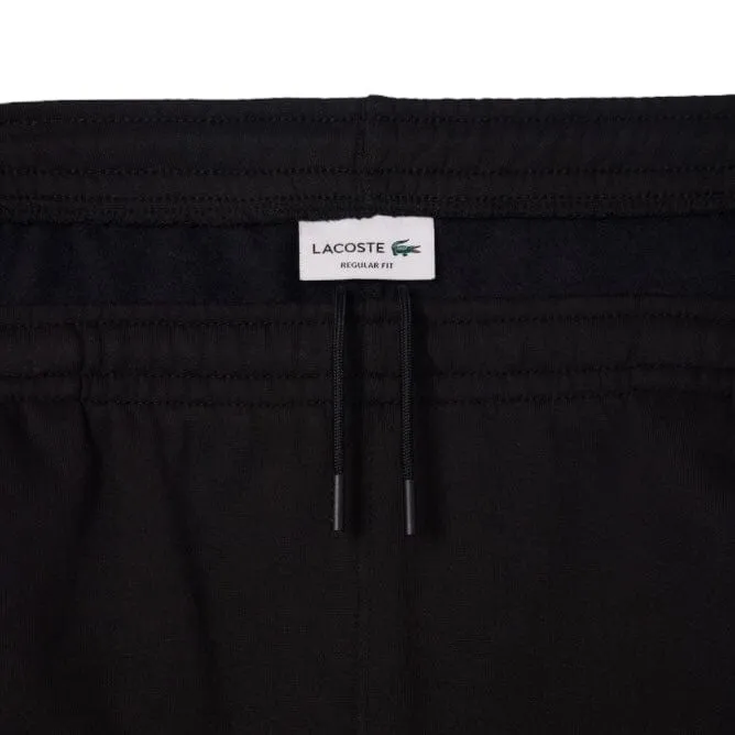 Lacoste Logo Stripe Fleece Shorts (Black) GH7397-51