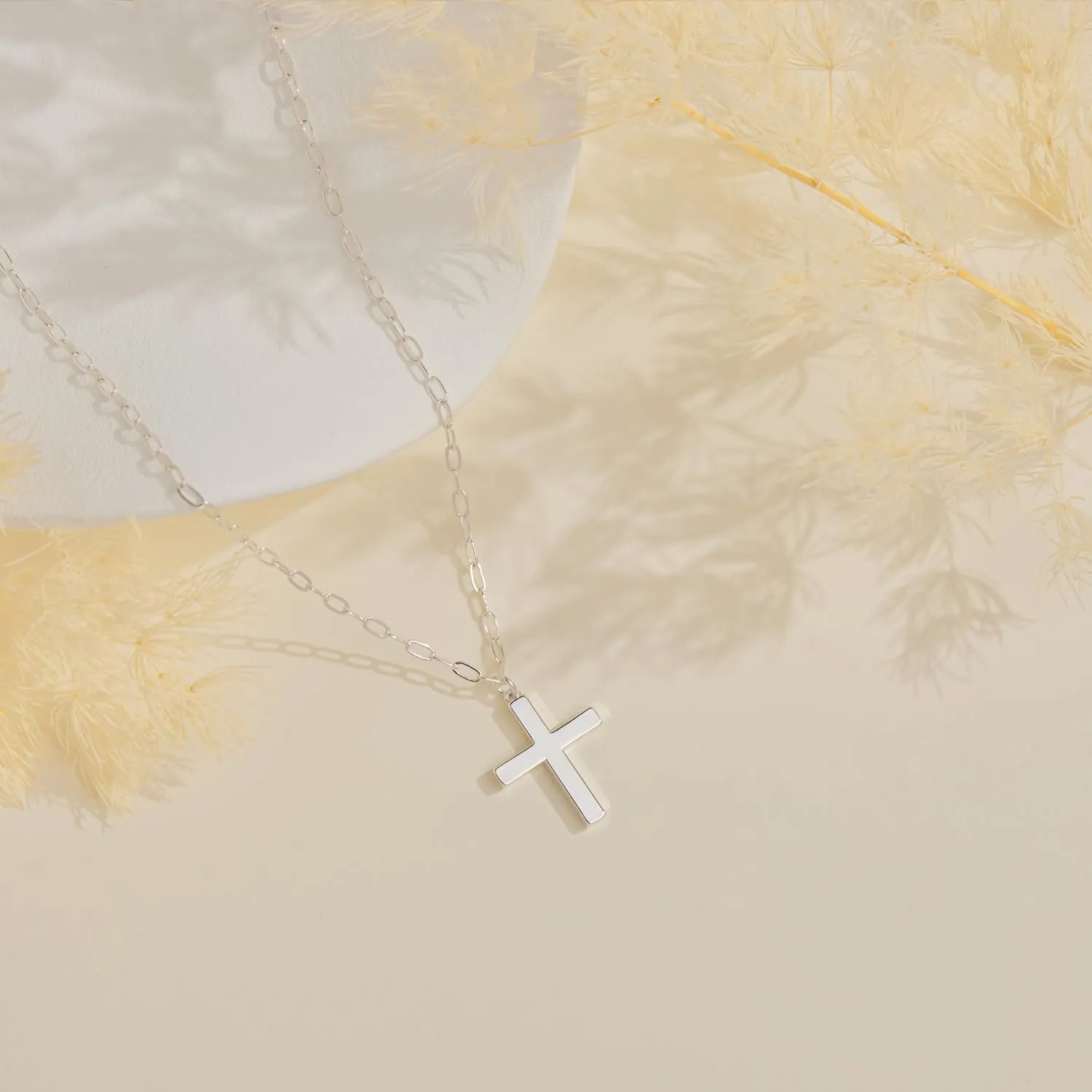 Layered Gold Necklaces for Women,Stackable Dainty 14K Gold Silver Plated Trendy Circle Paperclip Chain Pendant Choker Necklace,Simpl Diamond Cross Bow Jewelry Set Gifts for Women