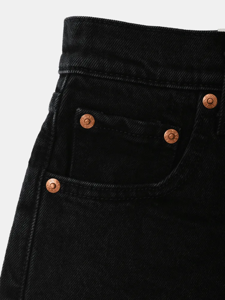 Levi's Women's Ribcage Shorts - Black Lake