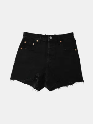 Levi's Women's Ribcage Shorts - Black Lake