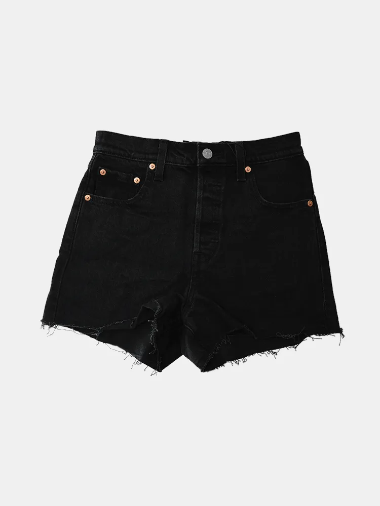 Levi's Women's Ribcage Shorts - Black Lake