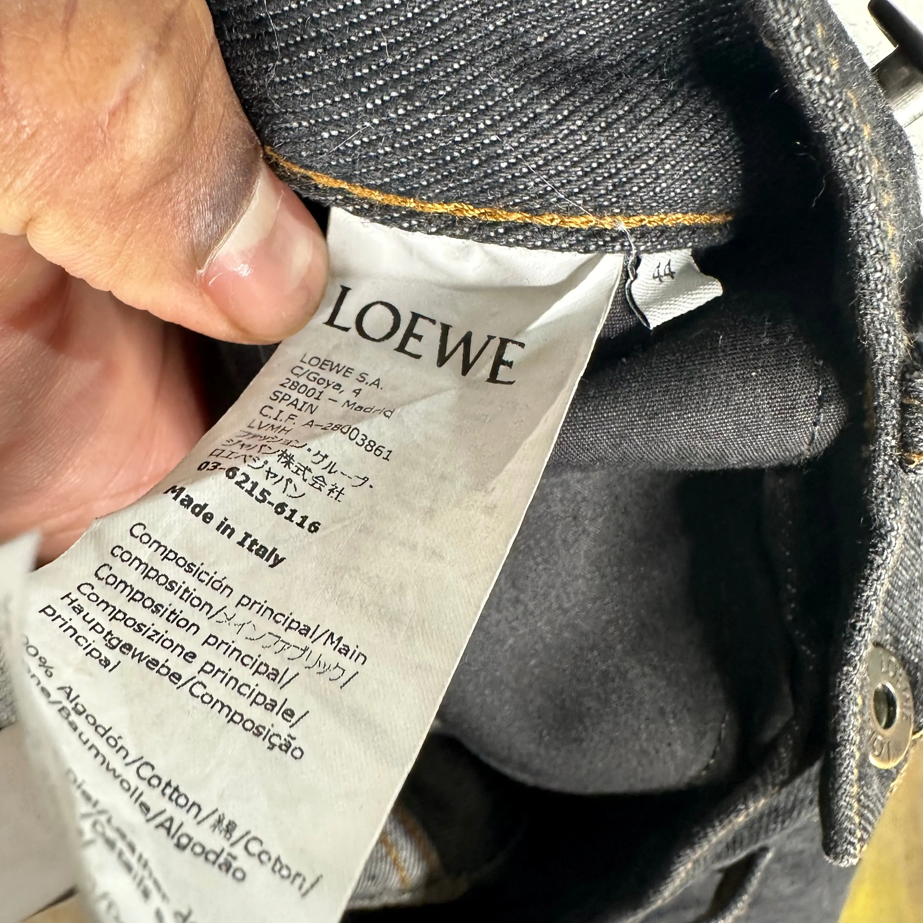 Loewe Waist Adjuster Denim