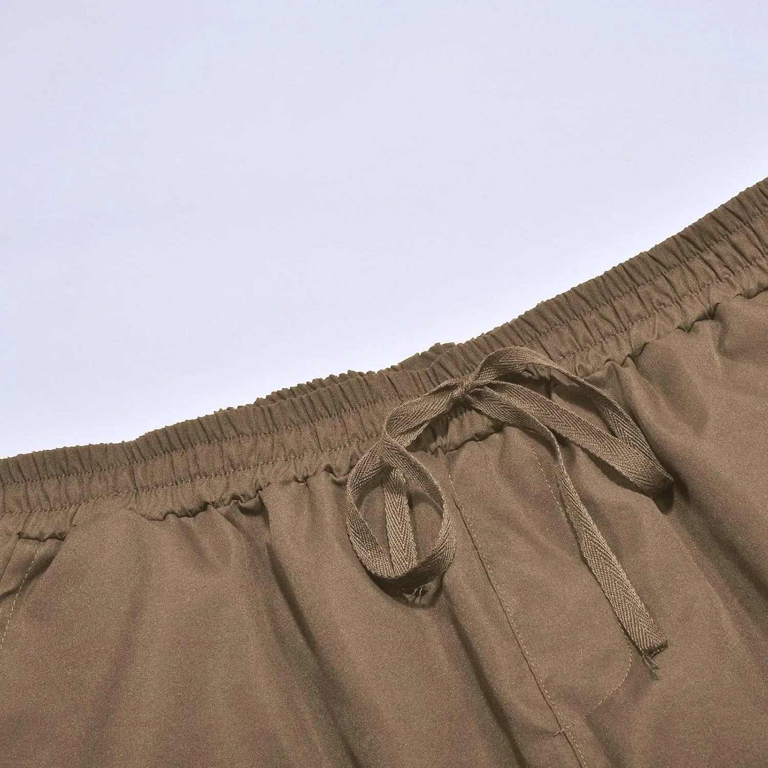 Men's Cargo Pants with Pockets Hat Multi Woven Pocket Foot Rope Solid Pants Gear Men's Hiking Tactical Sweatpants