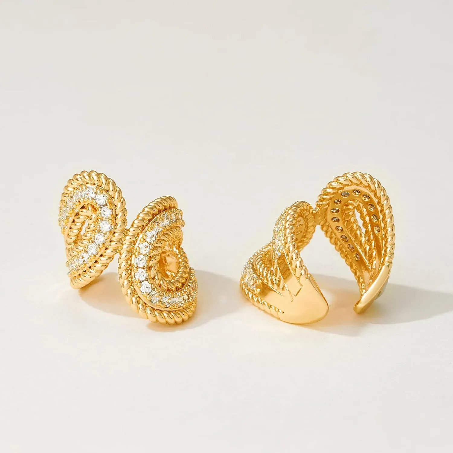 MEVECCO Gold Ear Cuffs 18K Gold Plated Ear Cuff Non Pierced Ears Small Sleeper Simple Minimalist Delicate Wide Ear Cuffs Clip On Earrings for Women