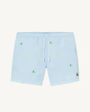 Micro eaven blue/Multico Biarritz Micro swim shorts
