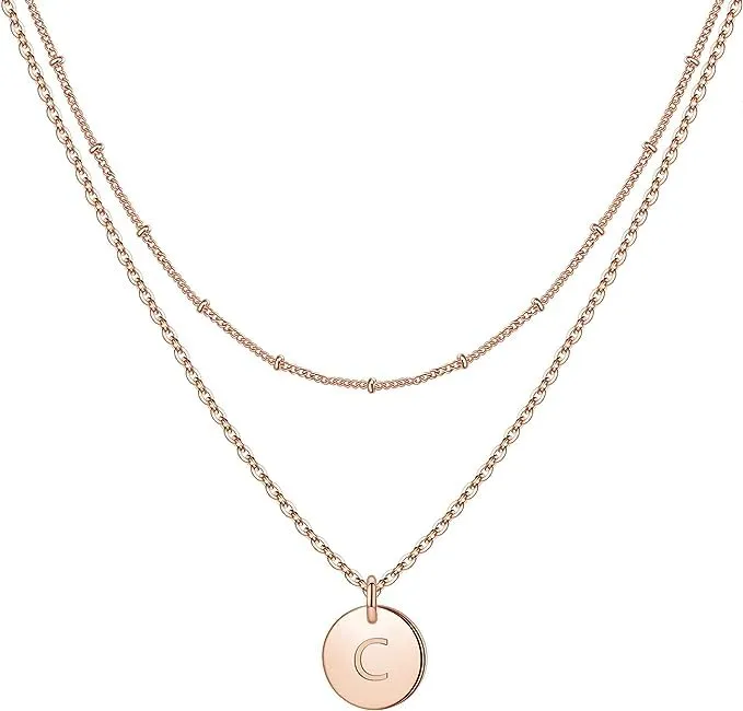Minimal Initial Necklace | Custom Name Necklace | Dainty Letter Necklace | Mother Gifts | Bridesmaids Wedding Gift | Wife Anniversary | LN12 (G)