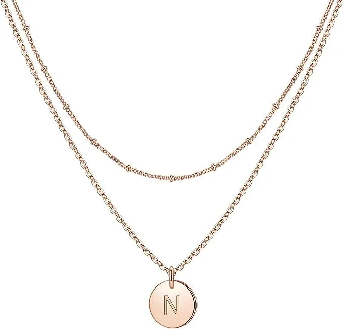 Minimal Initial Necklace | Custom Name Necklace | Dainty Letter Necklace | Mother Gifts | Bridesmaids Wedding Gift | Wife Anniversary | LN12 (G)
