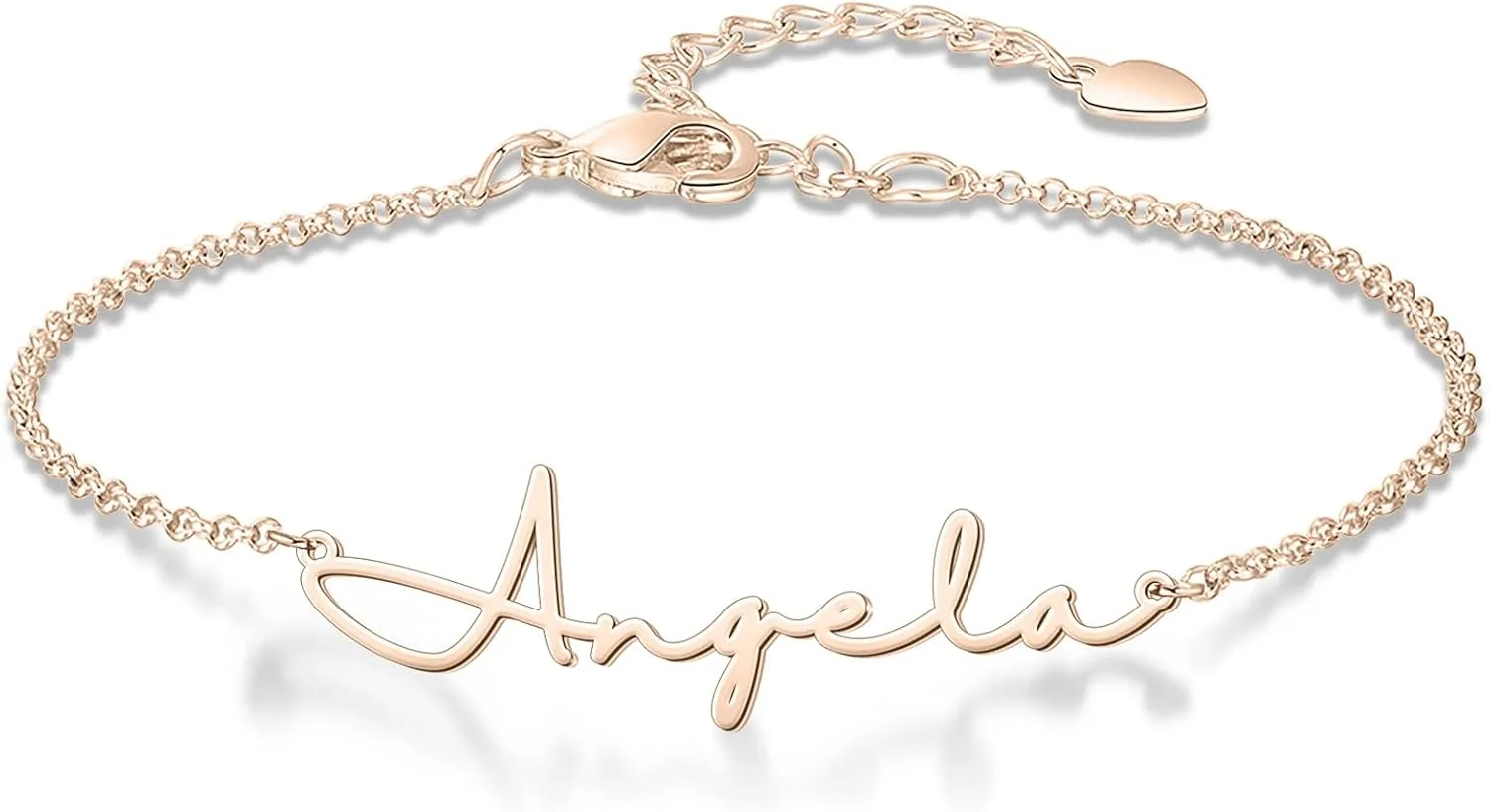 MissNaNa Personalized Name Bracelet for Women Nameplate Bracelet Custom Name Beach Anklet Adjustable Name Charm Bracelet Made with Any Names for Women Girls Children