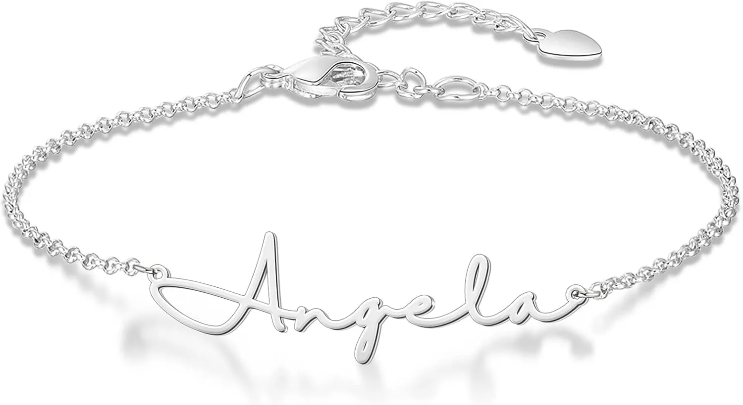 MissNaNa Personalized Name Bracelet for Women Nameplate Bracelet Custom Name Beach Anklet Adjustable Name Charm Bracelet Made with Any Names for Women Girls Children
