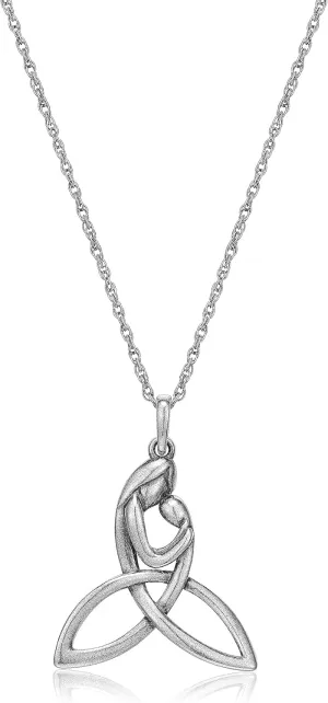 MORGAN & PAIGE .925 Sterling Silver Necklace Oxidized - Celtic Knot Cross, Shamrock Clover, Tinity Heart, Turtle, Angel and Mom Necklaces for Women, Dainty and Lightweight Intricate Design 18 inch