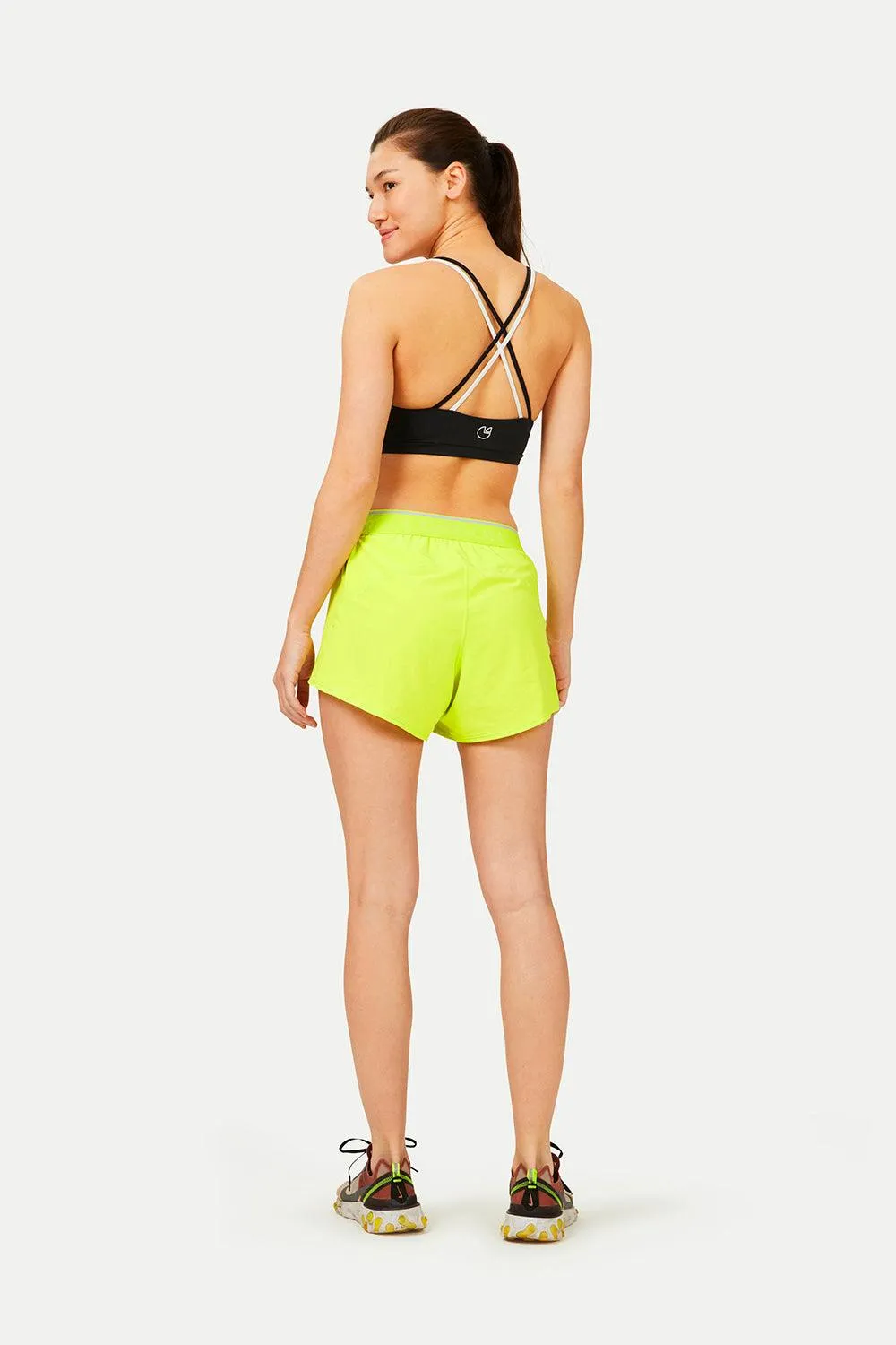 Morisot Track Shorts - Acid Yellow