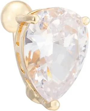 Navel Piercing Jewelry Pregnancy, Titanium Belly Button Rings Navel Ring Body Teardrop Cubic Zirconia Unique Gifts for Women
