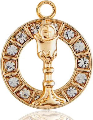 Needzo First Communion Pendant, Religious Chalice Jewelry, Catholic Gifts, One Size