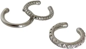 New 2025 Unisex Fashion Delicate Zircon Cute Clip Earrings Buckle Ear Cuff No Piercings Cartilage For Women Trendy Jewelry Findings Gifts Accessories Creative Gift For Women And Men
