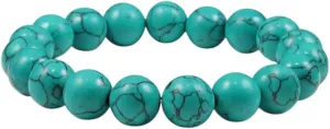New 2025 Unisex Hot Natural Stone Bracelet Charm Blue Green Beads Buddha Prayer Strand Bracelets Bangles Fashion Stretch Jewelry Findings Gifts 6/8/10Mm Trendy Accessories For Women And Men Men
