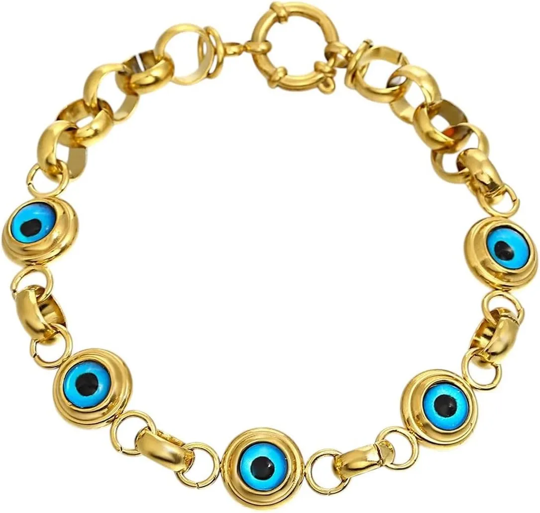 New 2025 Unisex Turkish Lucky Cham Bracelet Classic Amulet Couple Friendship Prayer Bracelets Bangles For Women Men Party Jewelry Findings Gifts Fashion Trendy Accessories Creative Gift And