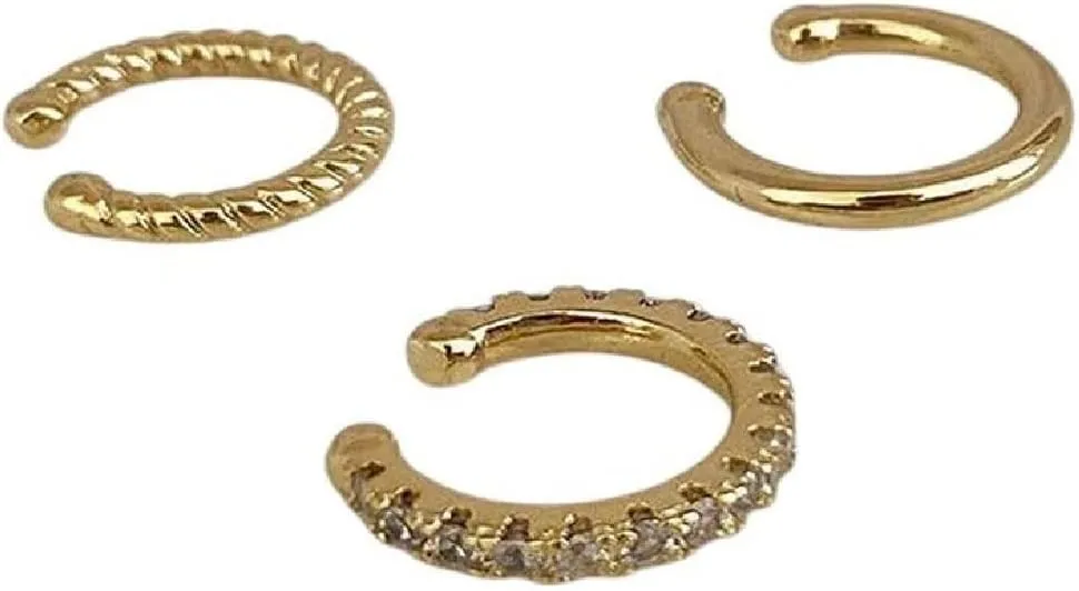 New 2026 Arrive Fashion Delicate Zircon Cute Clip Earrings Buckle Ear Cuff No Piercings Cartilage For Women Trendy Jewelry Gifts Accessories Creative Gift