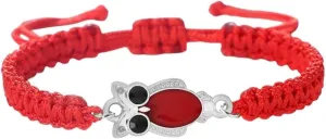 New 2026 Unisex Stainles Stell Owl Woven Rope Adjustable Bangles Handmade Bracelets Lucky Prayer For Women Men Animal Jewelry Couple Gift Friend Fashion Trendy Accessories Creative For Women And Men