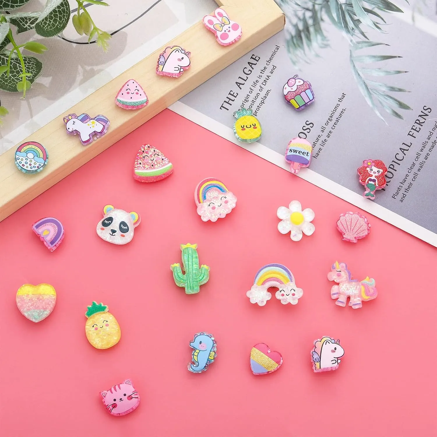 NEWITIN 30 Pairs Magnetic Stud Earrings for Girls Clip on Earring Hypoallergenic Magnet Studs Non Piercing Girls Earring Cute Magnetic Earrings for Kids Women