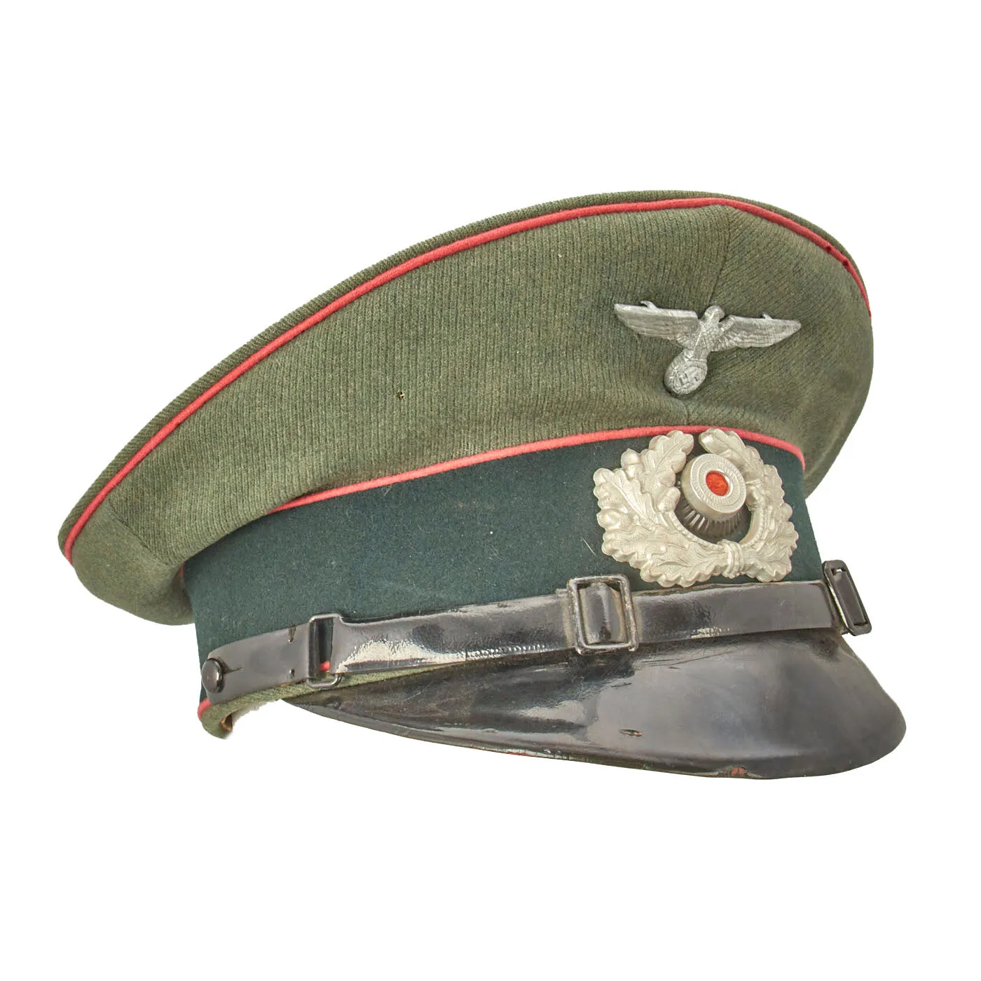 Original German WWII Heer Panzer EM & NCO Schirmmütze Visor Cap - size 57 1/2