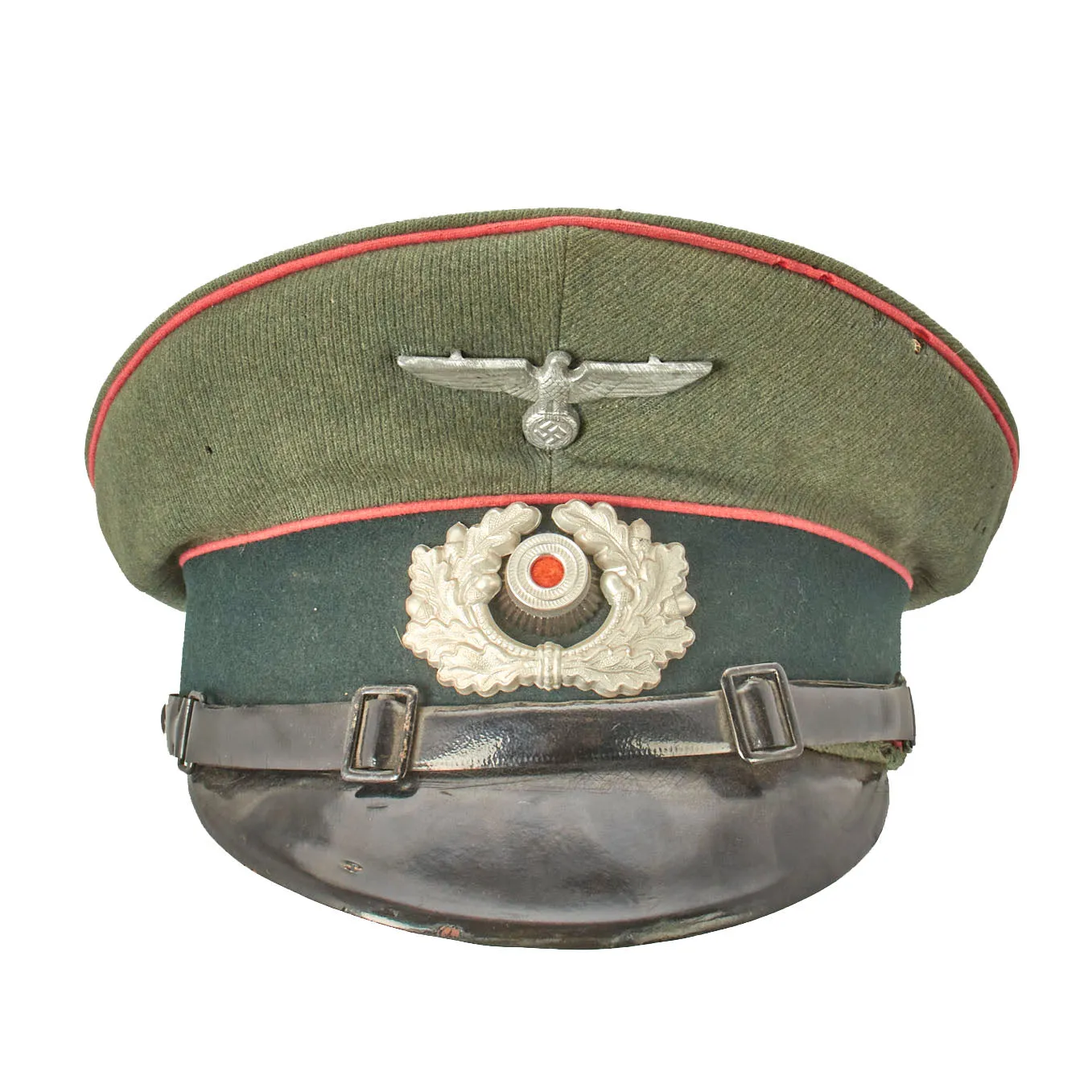 Original German WWII Heer Panzer EM & NCO Schirmmütze Visor Cap - size 57 1/2