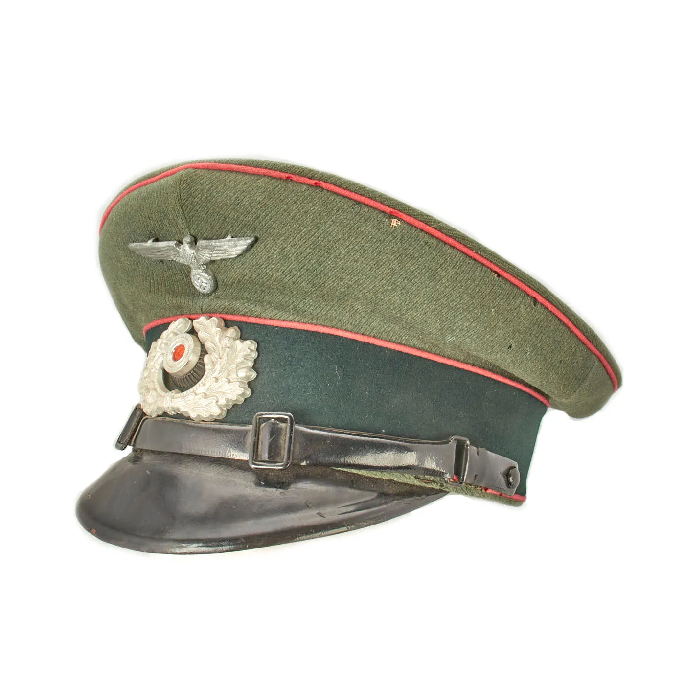 Original German WWII Heer Panzer EM & NCO Schirmmütze Visor Cap - size 57 1/2