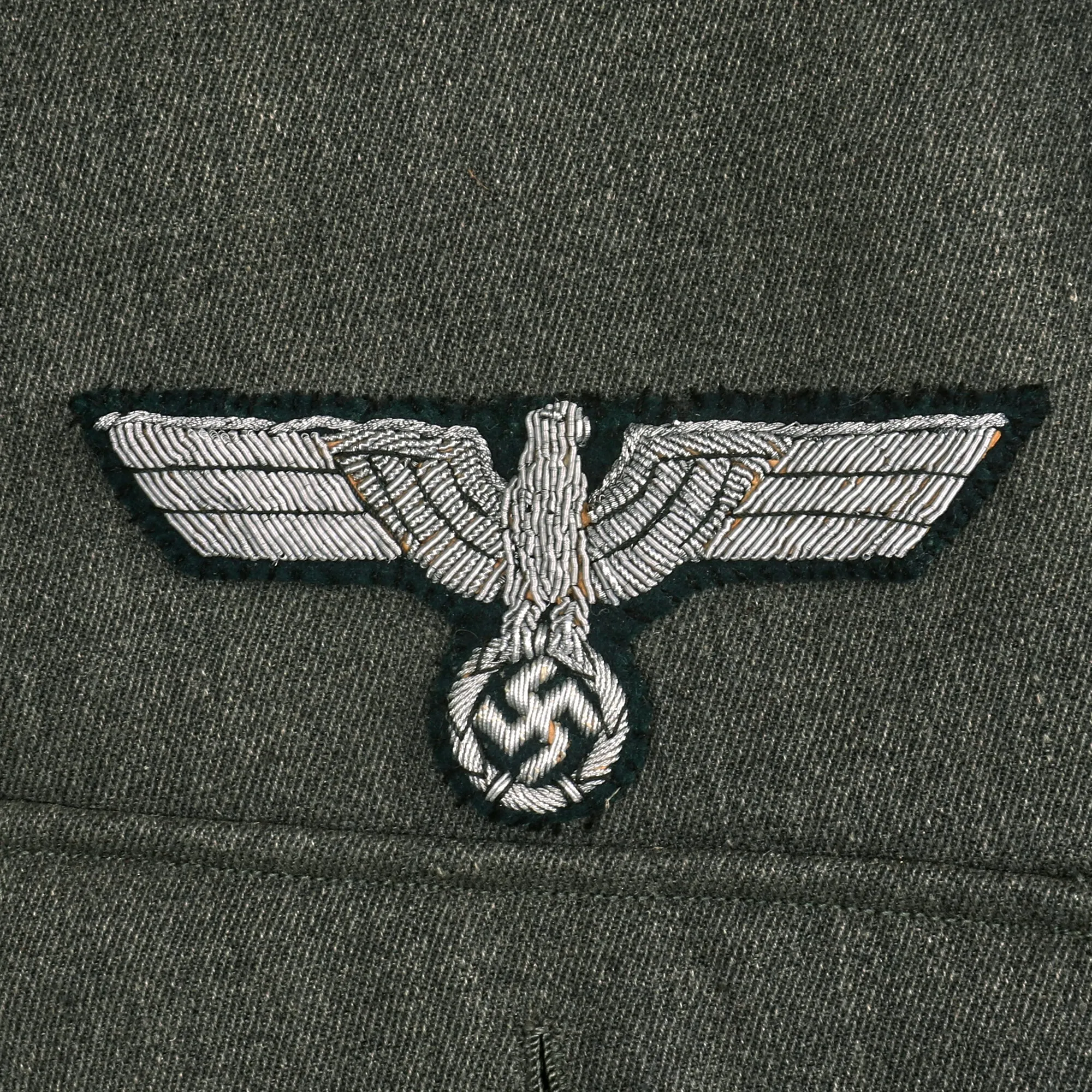 Original German WWII Heer Pioneer Combat Engineer Leutnant Officer's M36 Field Uniform Tunic with Trousers