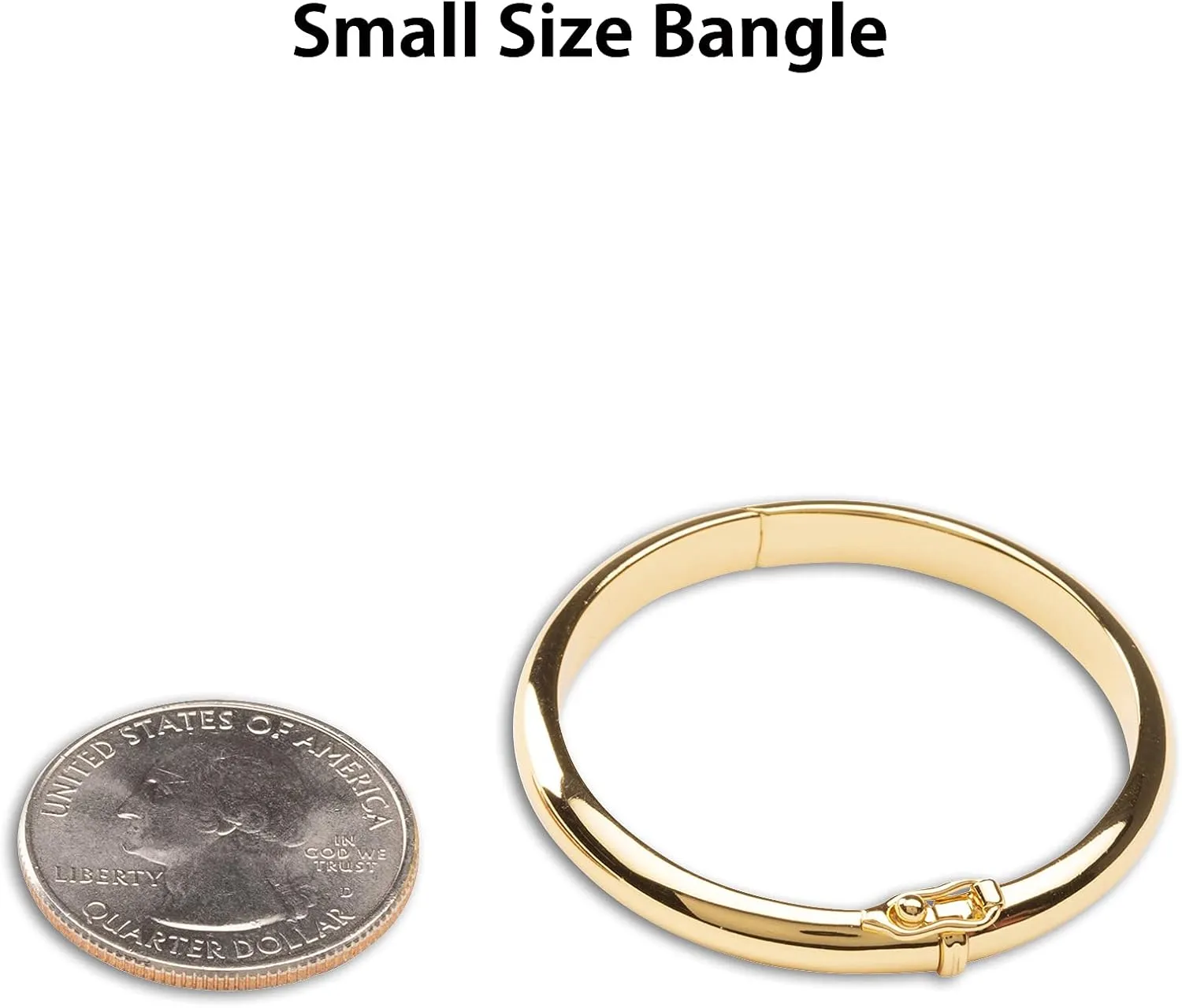 Precious Pieces 14K Gold-Plated Bangle Bracelet for Babies, Toddlers, Children, Kids, Teens and Women