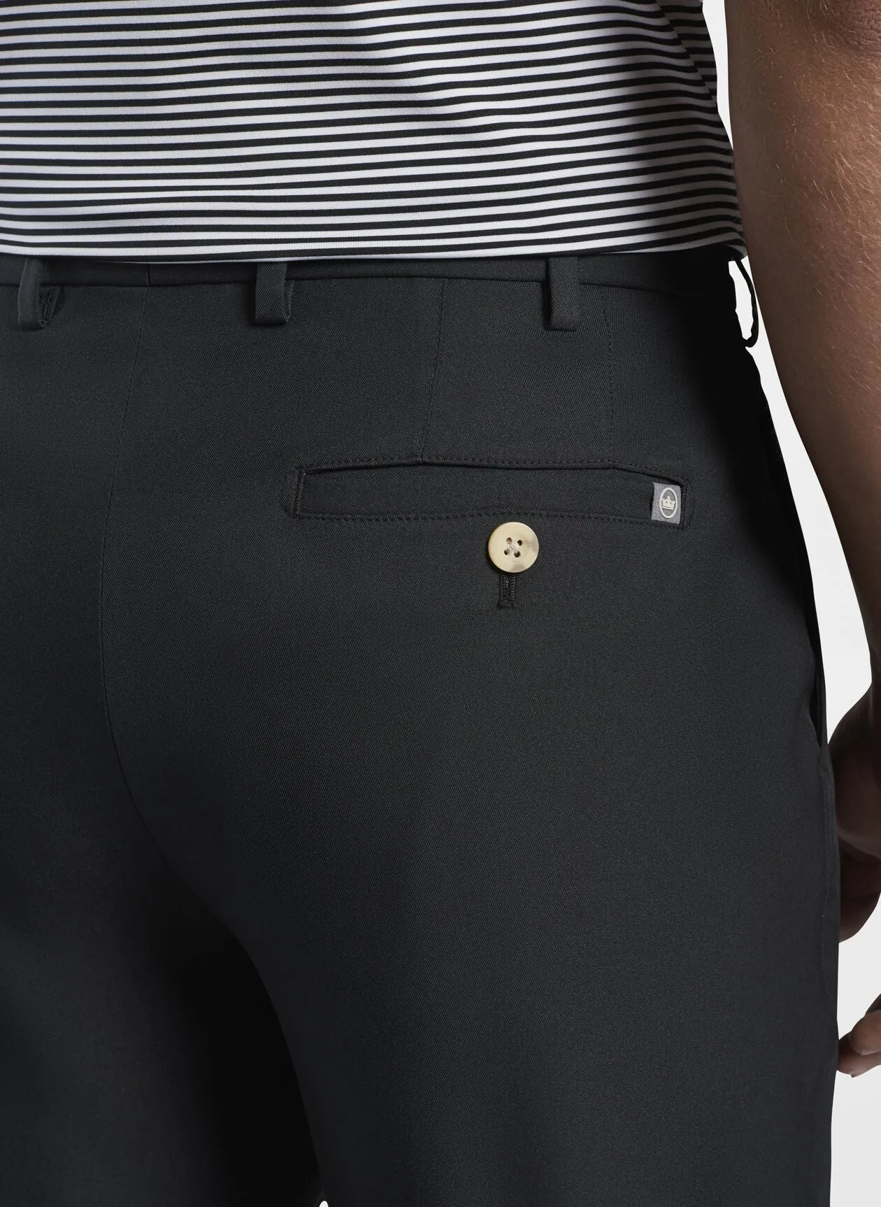Salem Performance Short in Black by Peter Millar