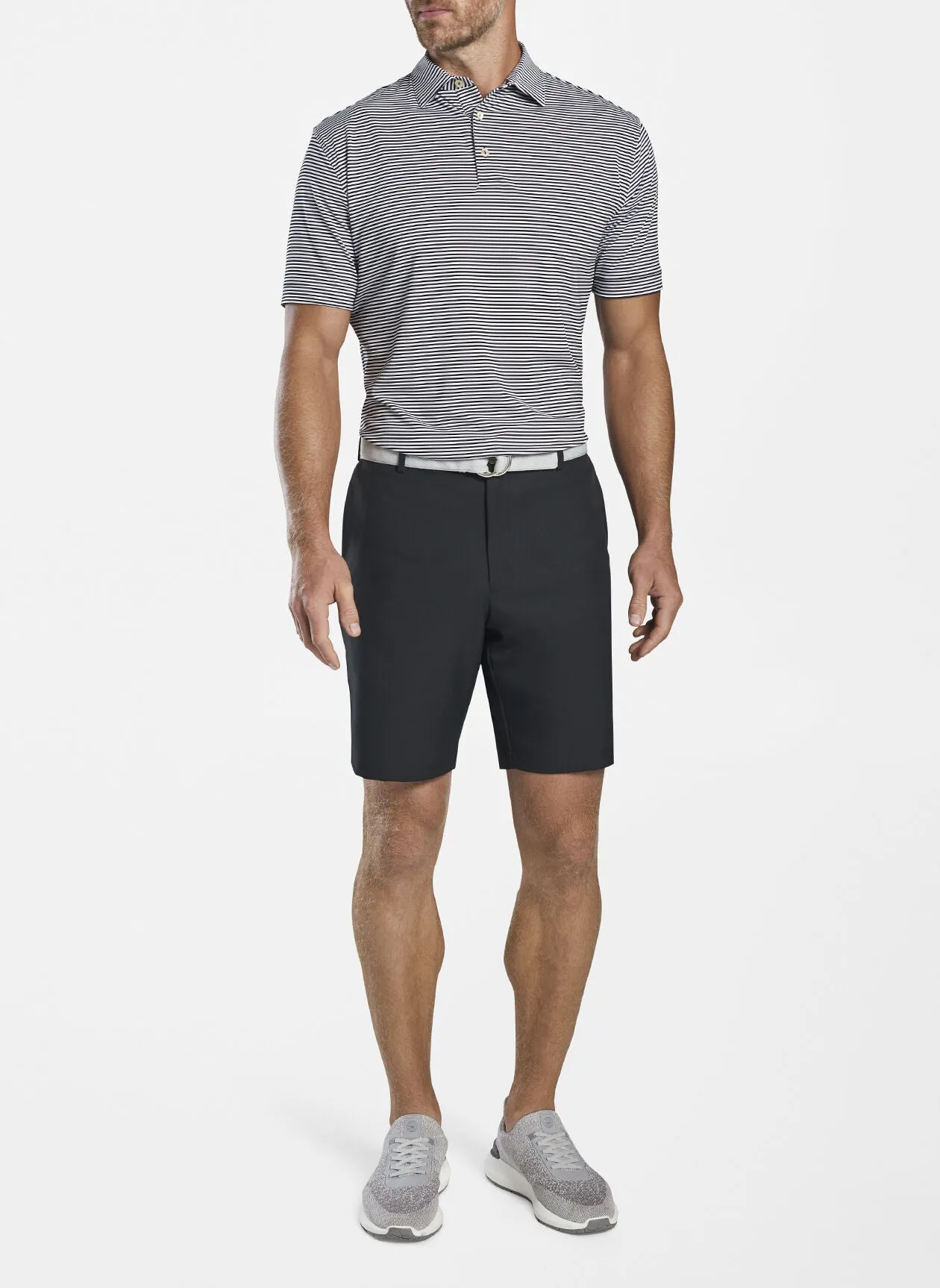 Salem Performance Short in Black by Peter Millar