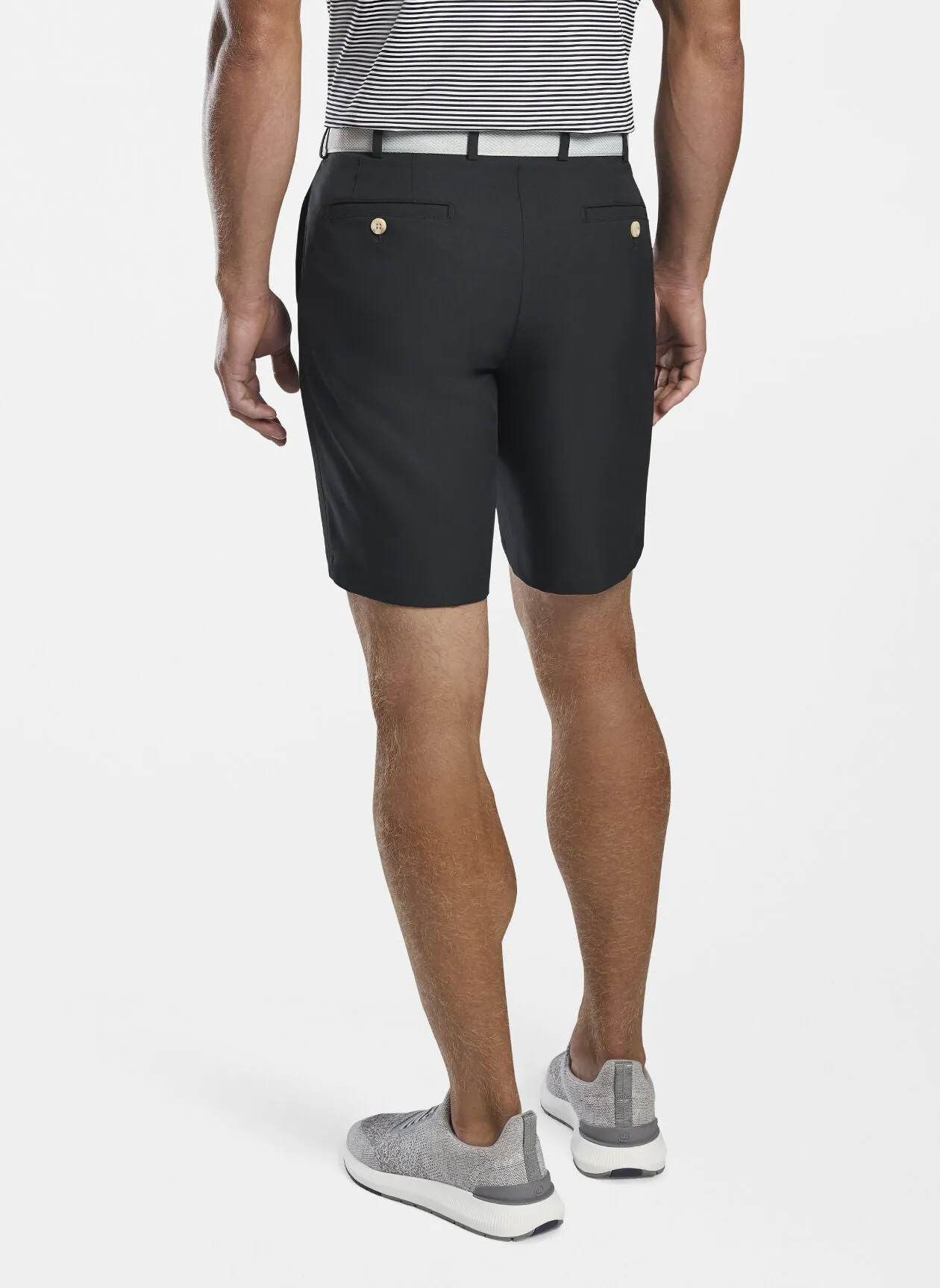 Salem Performance Short in Black by Peter Millar