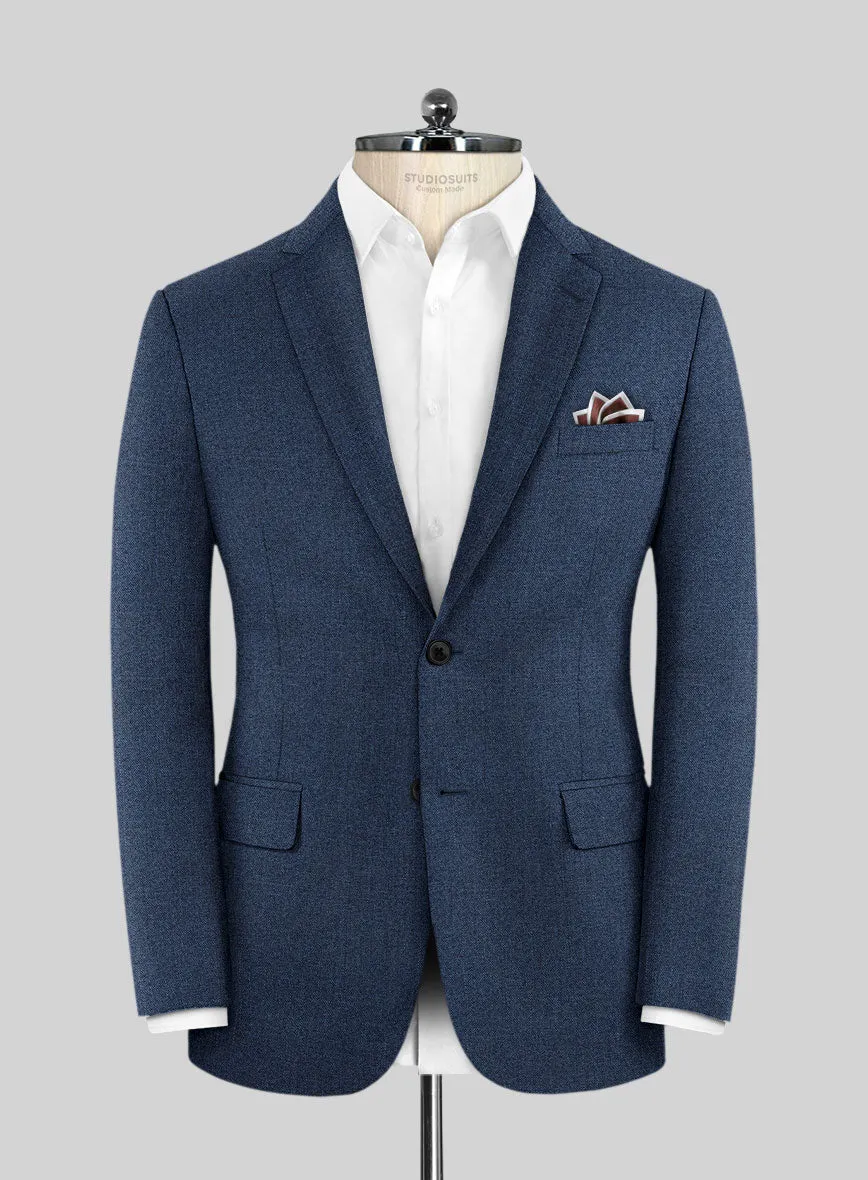Scabal Nile Blue Wool Suit