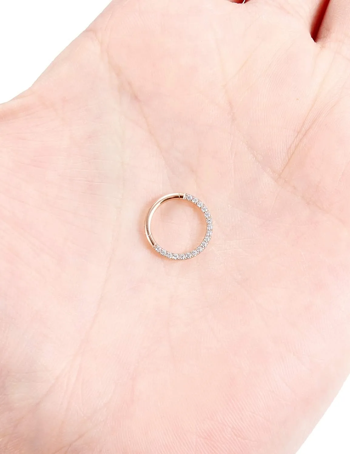 Septum Hoop Rings Piercing Jewelry 16g 8/10mm Daith Helix Earrings for Women Men Hypoallergenic Surgical Stainless Steel