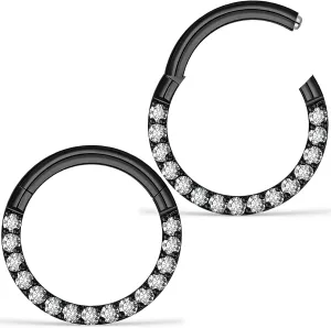Septum Hoop Rings Piercing Jewelry 16g 8/10mm Daith Helix Earrings for Women Men Hypoallergenic Surgical Stainless Steel
