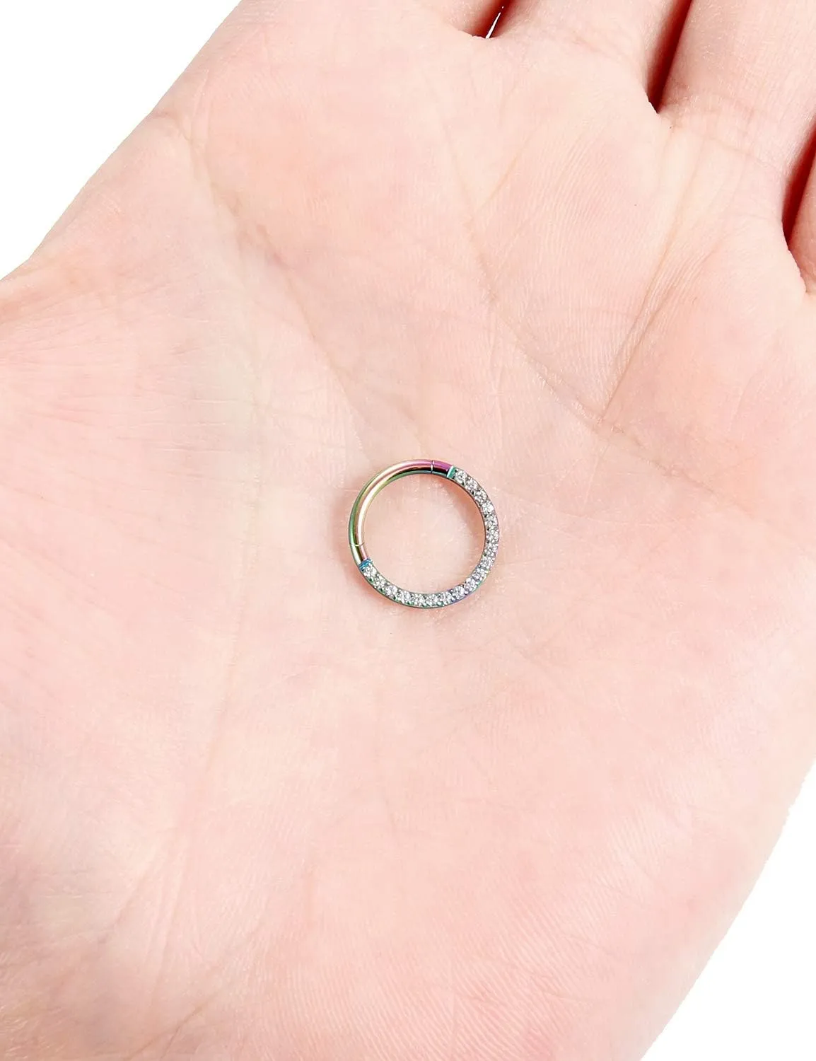 Septum Hoop Rings Piercing Jewelry 16g 8/10mm Daith Helix Earrings for Women Men Hypoallergenic Surgical Stainless Steel