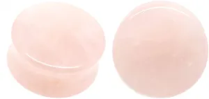 Ships & Sold From USA SoScene Rose Quartzite Organic Stone Ear Plugs Gauges