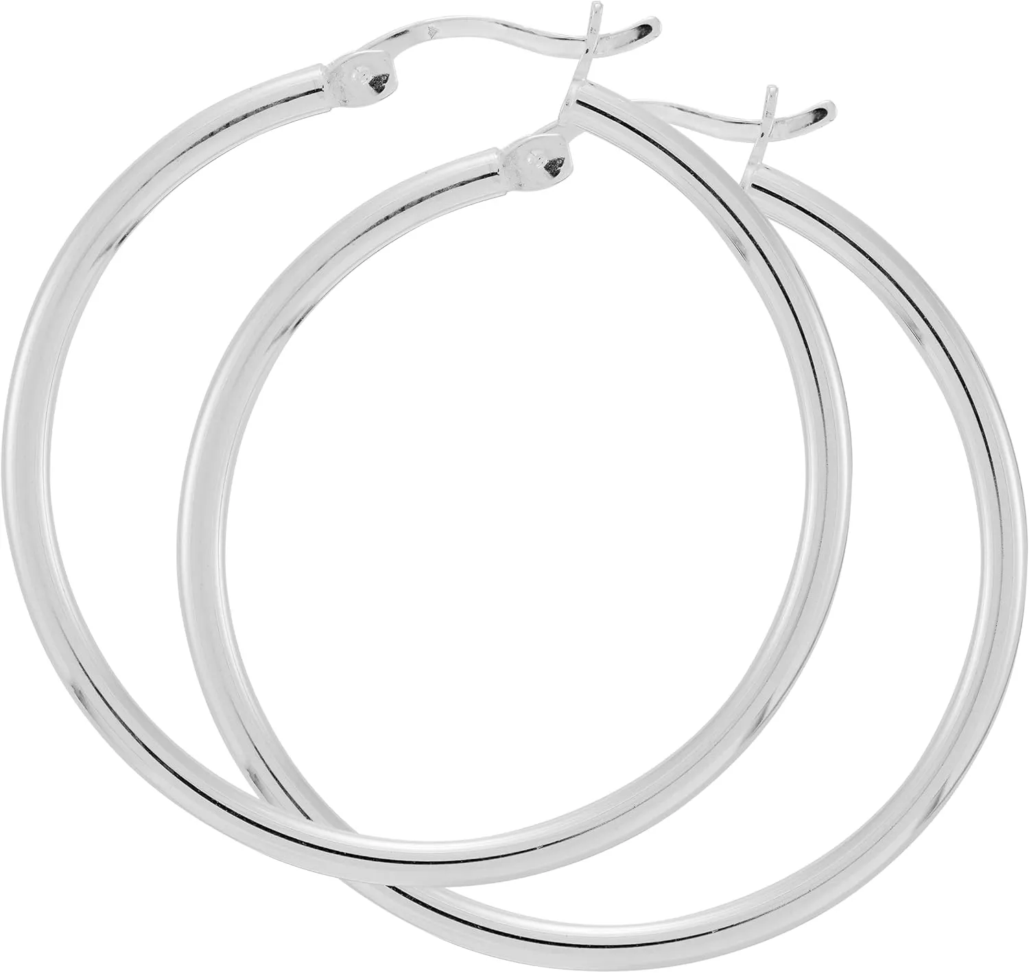 Silpada 'Downtown Taste' Tube Hoop Earrings in Sterling Silver