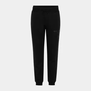 Sorte bambus sweatpants med logo