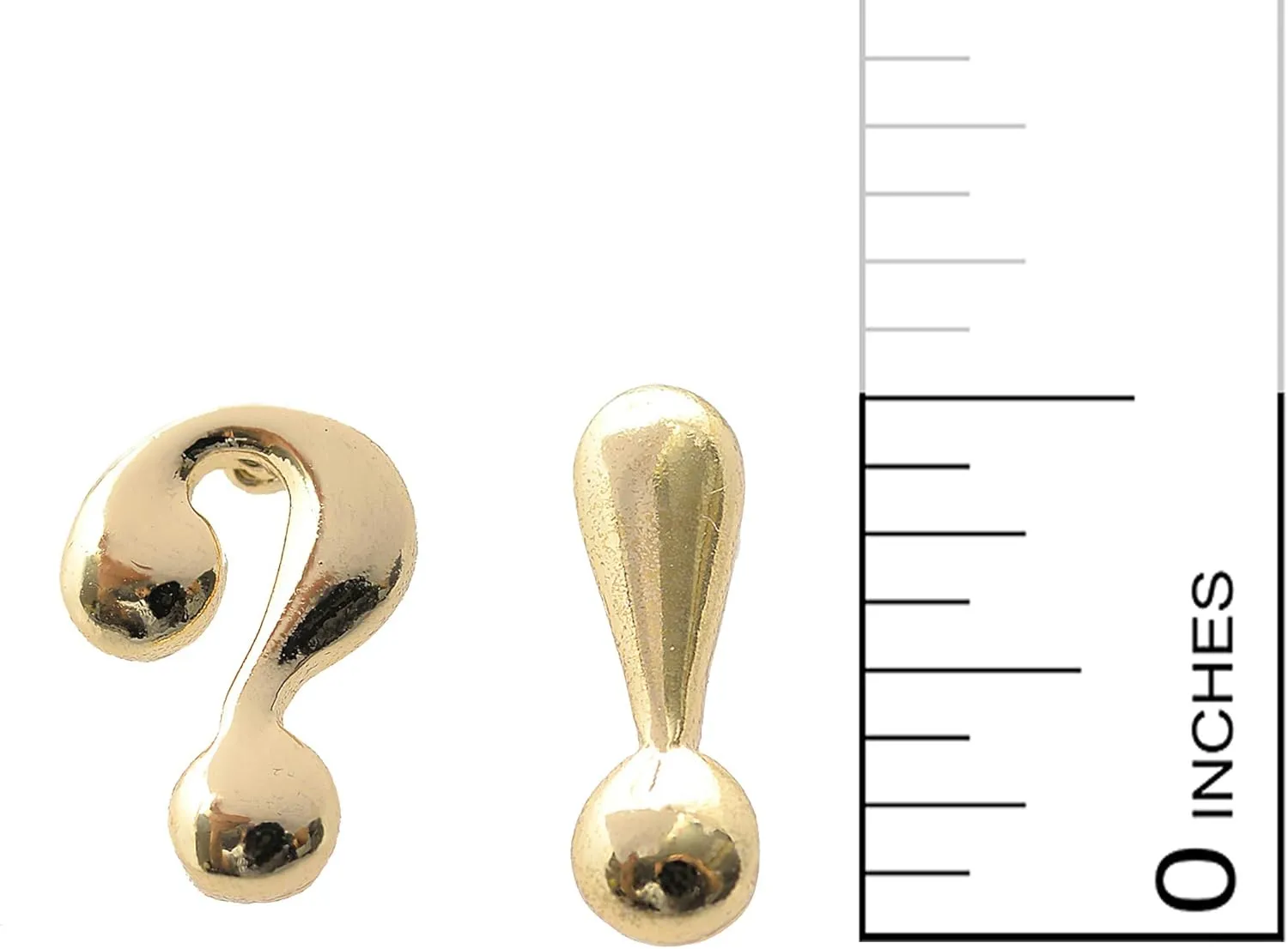 Spinningdaisy Question and Exclamation Mark Earrings