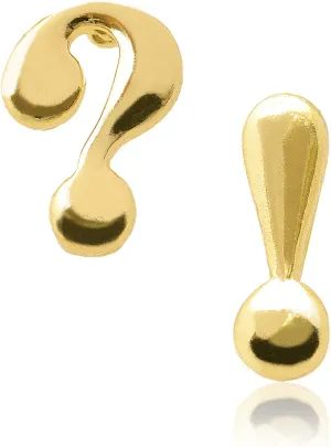 Spinningdaisy Question and Exclamation Mark Earrings