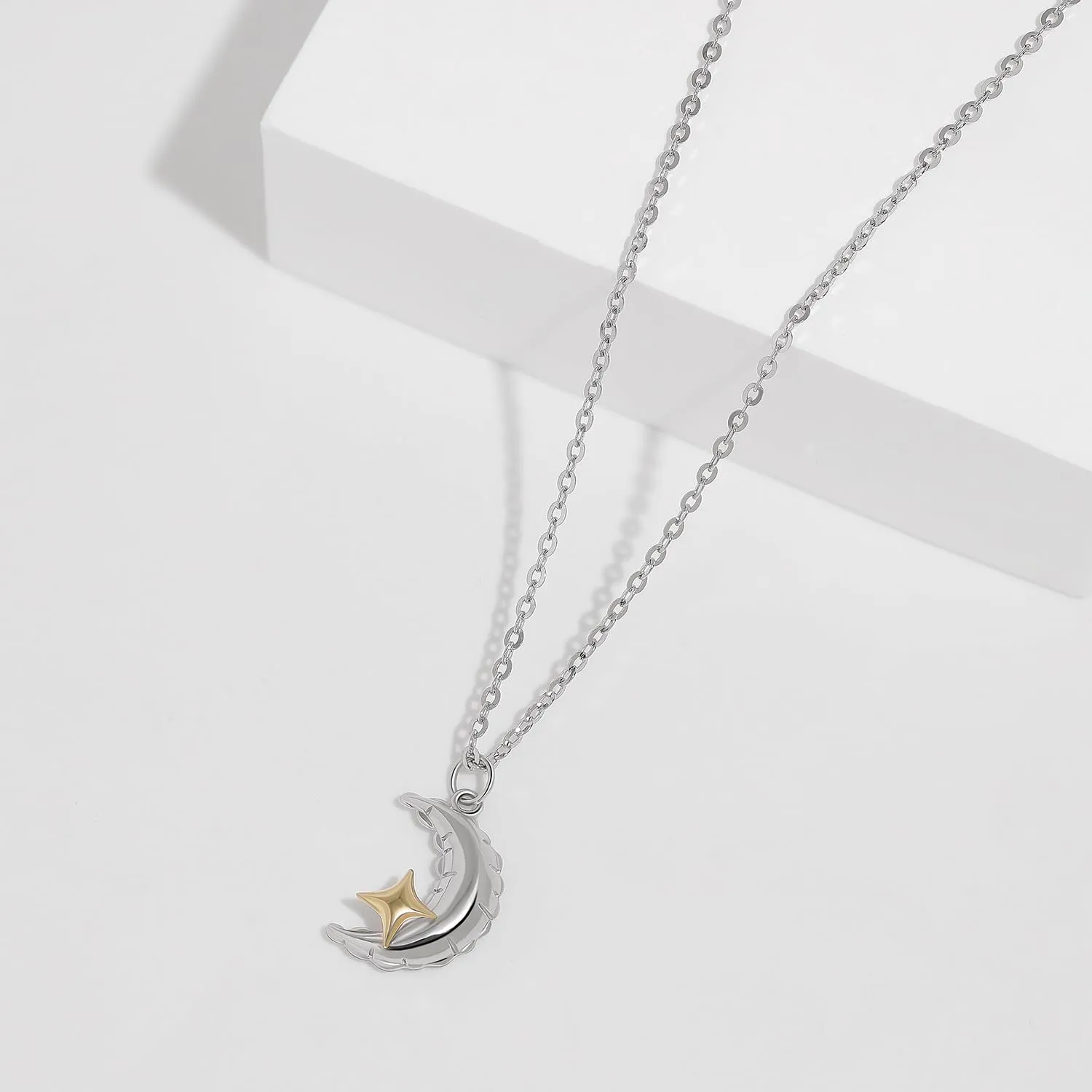 Star Necklace for Women Mother's Day Bubble Celestial Charm Necklace 925 Sterling Silver for Girls, Minimalist Dainty Balloon Pendant Jewelry, Birthday Christmas Gift - Star