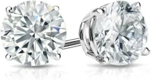 Stud Earrings Round Brilliant Lab Diamonds 0.36 Carat