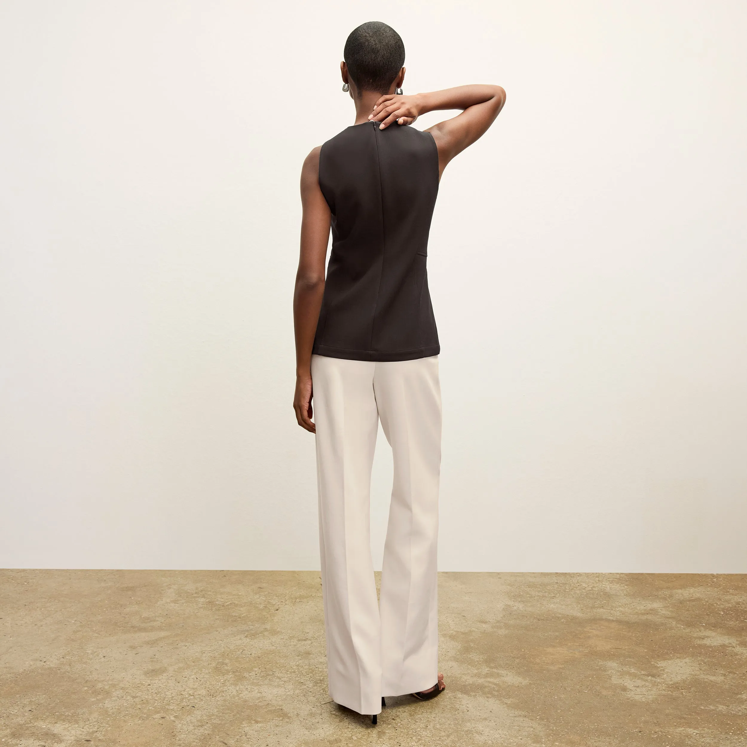 Tinsley Trouser - Flex Suiting :: Ivory