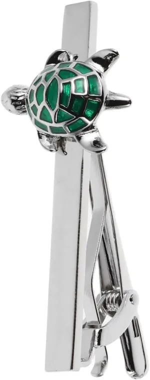Tortoise-theme Tie Clip Novelty Sea Turtle Tie Pin Fashionable Men's Jewelry Unique Animal Print for Special Occasions