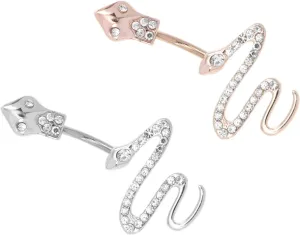 Unique Belly Button Hoop Snake Navel Ring Stainless Steel Body Jewelry for Special Occasions