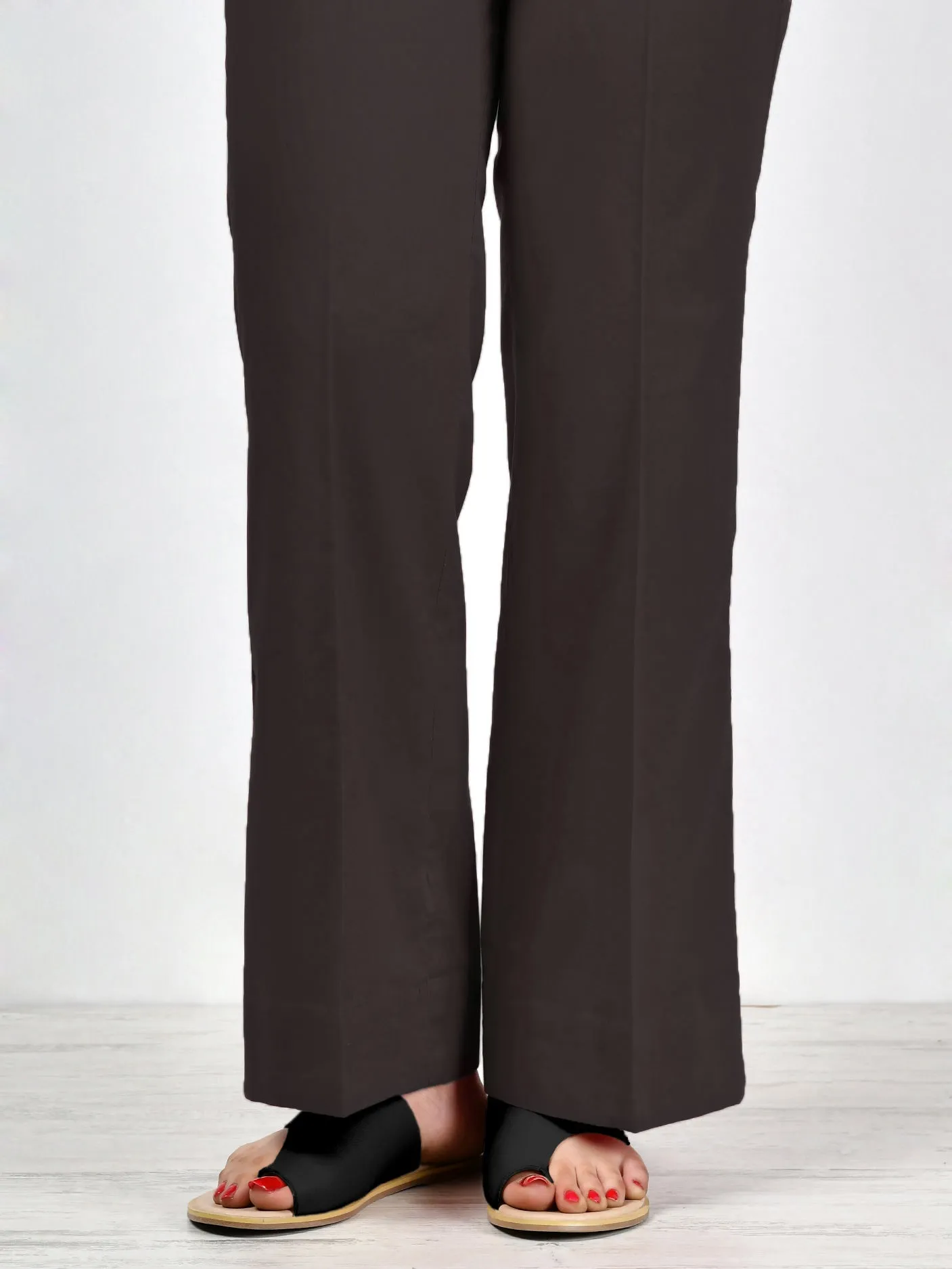 Unstitched Cambric Trouser - Blackish Grey