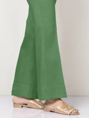Unstitched Cambric Trouser - Hunter Green