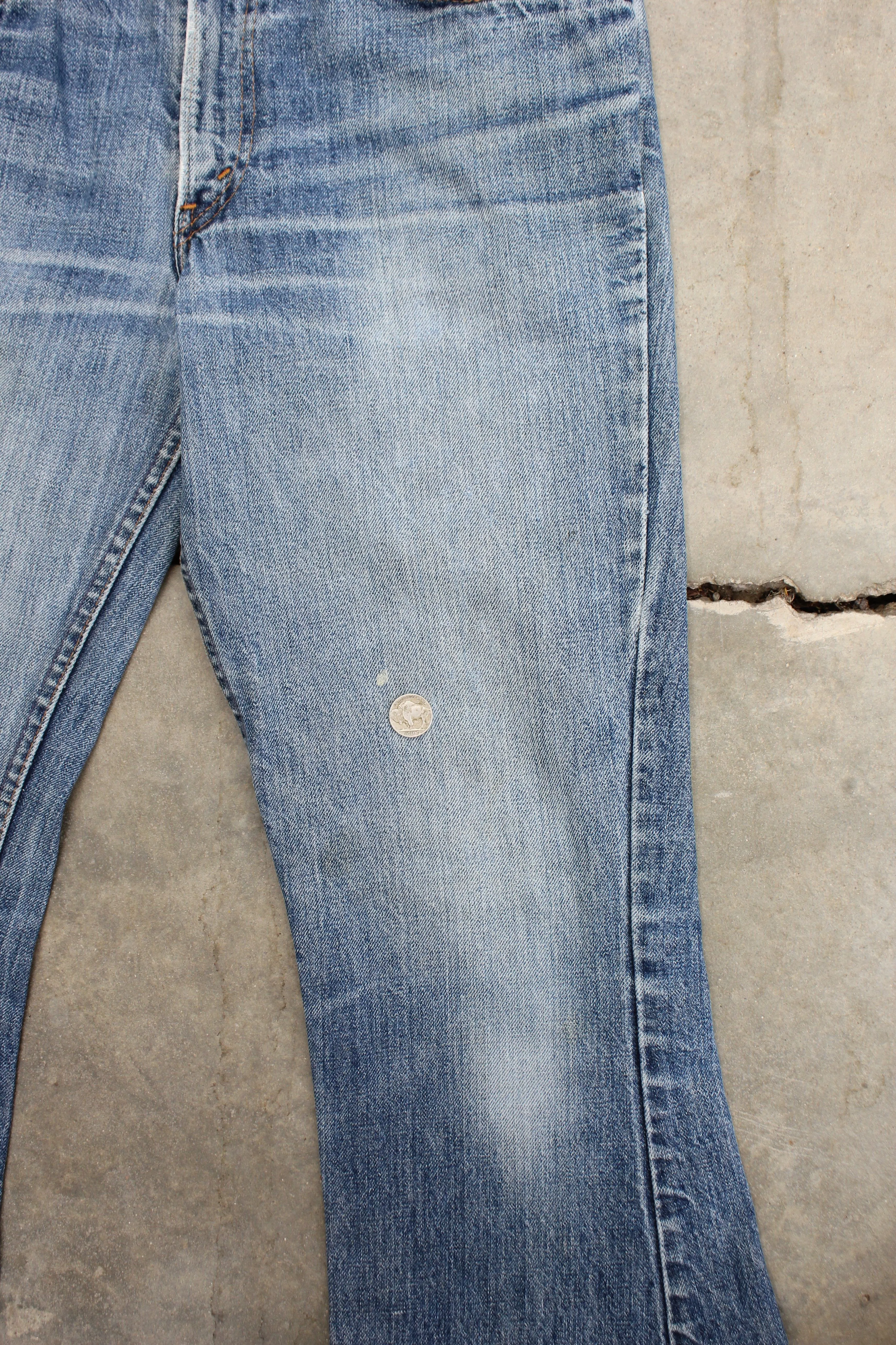 Vintage 1960/1970s Big E" Levi's Denim 646 Bellbottom Jeans