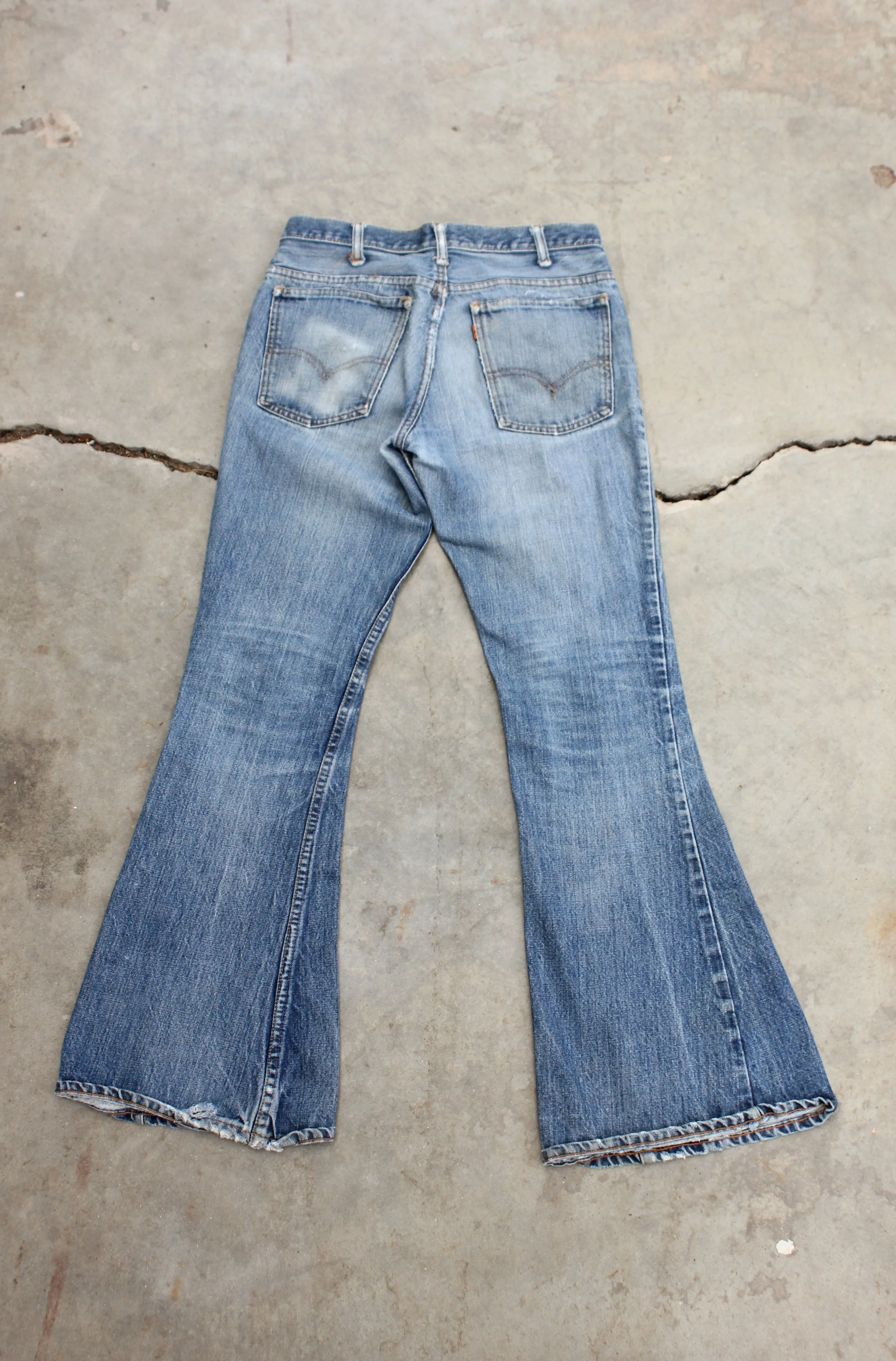 Vintage 1960/1970s Big E" Levi's Denim 646 Bellbottom Jeans
