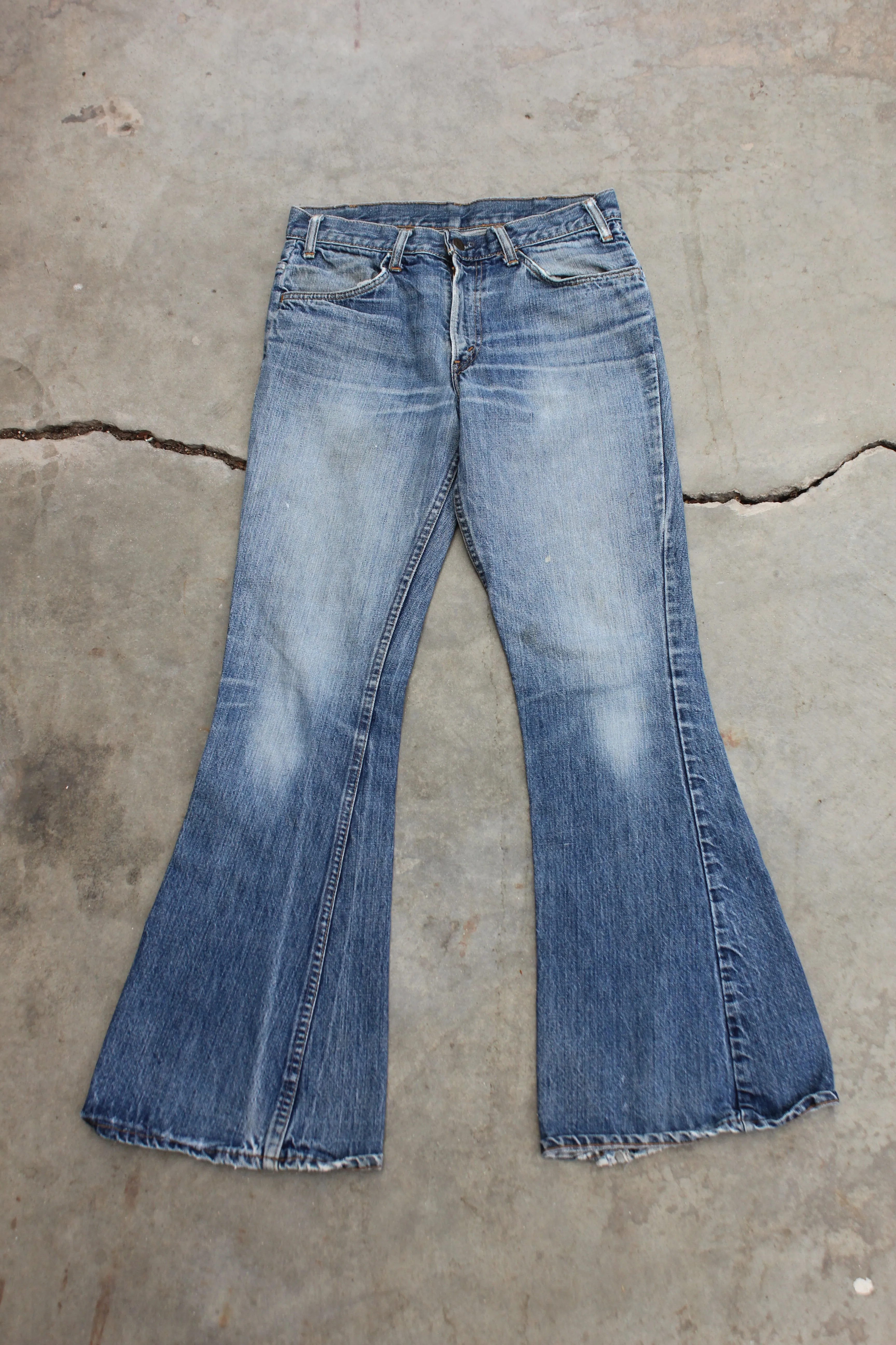 Vintage 1960/1970s Big E" Levi's Denim 646 Bellbottom Jeans